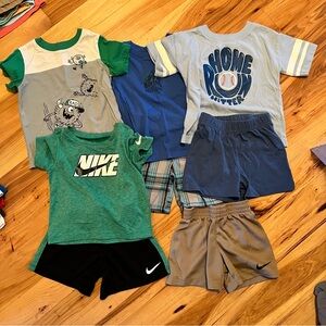 Kids Sporty Graphic T-Shirts and Shorts Bundle
